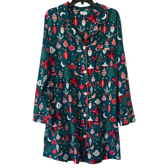 Bedhead Tis The Season Holiday Sleep Shirt 1X - Picture 1 of 15